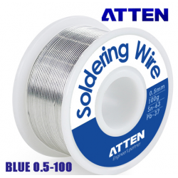 ATTEN Soldering Wire Blue 0.5-100 κόλληση για ηλεκτρικό κολλητήρι και αερίου 0.5mm 100gr Sn63 Pb37 χειροτεχνίες μοντελισμό